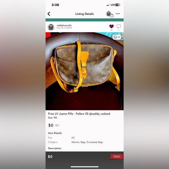 LV Jeune fille crossbody - Picture 17 of 17